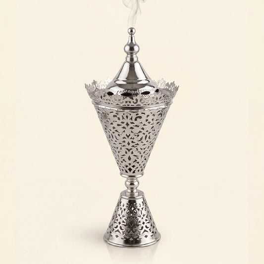 Oud Burner Silver Incense Mabkhara